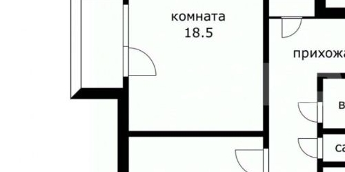 3-комн квартира Зеленый проспект, 77К1