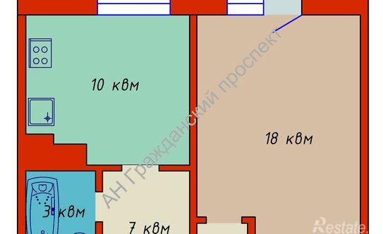 Продажа 1-комн квартиры на вторичном рынке ул Вербная,  д. 18,  к. 1