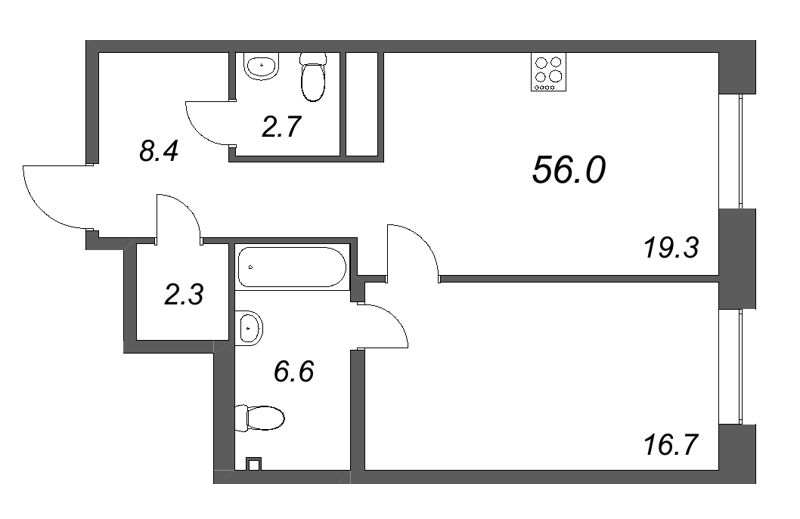Продажа 1-комн квартиры в новостройке Санкт-Петербург г., Чапыгина ул.,  к. 1