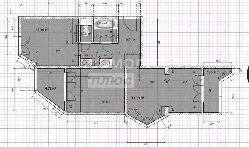 Продажа 2-комн квартиры на вторичном рынке Красногорск, бульвар Красногорский, 8