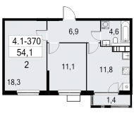 Продажа квартир в ЖК Москва г., Бартеневская ул.,  к. 4.1.2