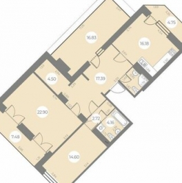 Продажа 2-комн квартиры на вторичном рынке улица Маршала Захарова,  д. 8 с1