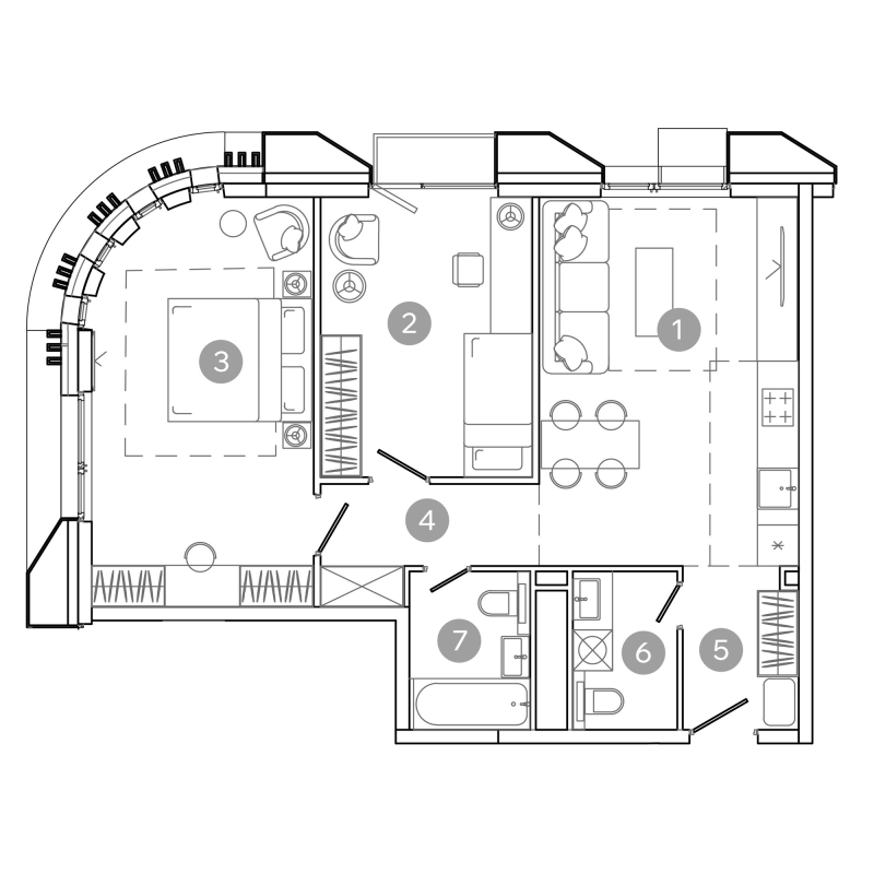 Продажа 2-комн квартиры в новостройке Москва г., 8-я Соколиной Горы ул.,  к. 1