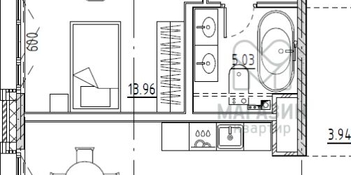 3-комн квартира Малоохтинский проспект, 68