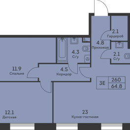 Продажа 2-комн квартиры в новостройке Москва г., Дербеневская ул.,  к. 2