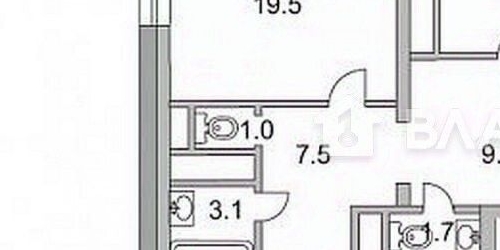 3-комн квартира улица Твардовского, 12к2