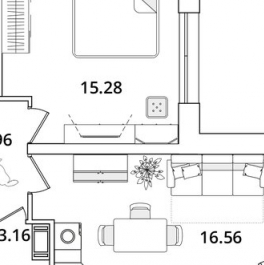 Продажа 1-комн квартиры на вторичном рынке Маршала Блюхера пр-кт,  д. 3 к2 с1
