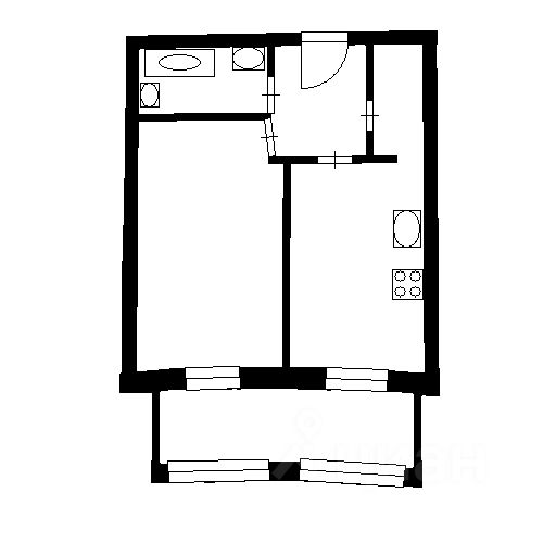 Аренда 1-комн квартиры на вторичном рынке Ушаковская набережная, 3к2