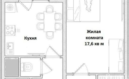 Продажа 1-комн квартиры на вторичном рынке Люберцы г, Гагарина пр-кт,  д. 22 к3