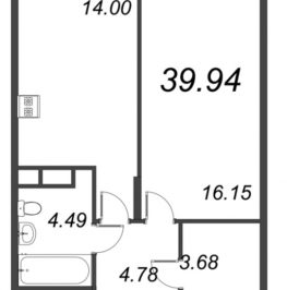 Продажа 1-комн квартиры в новостройке Сертолово г., Дмитрия Кожемякина ул.,  к. 1