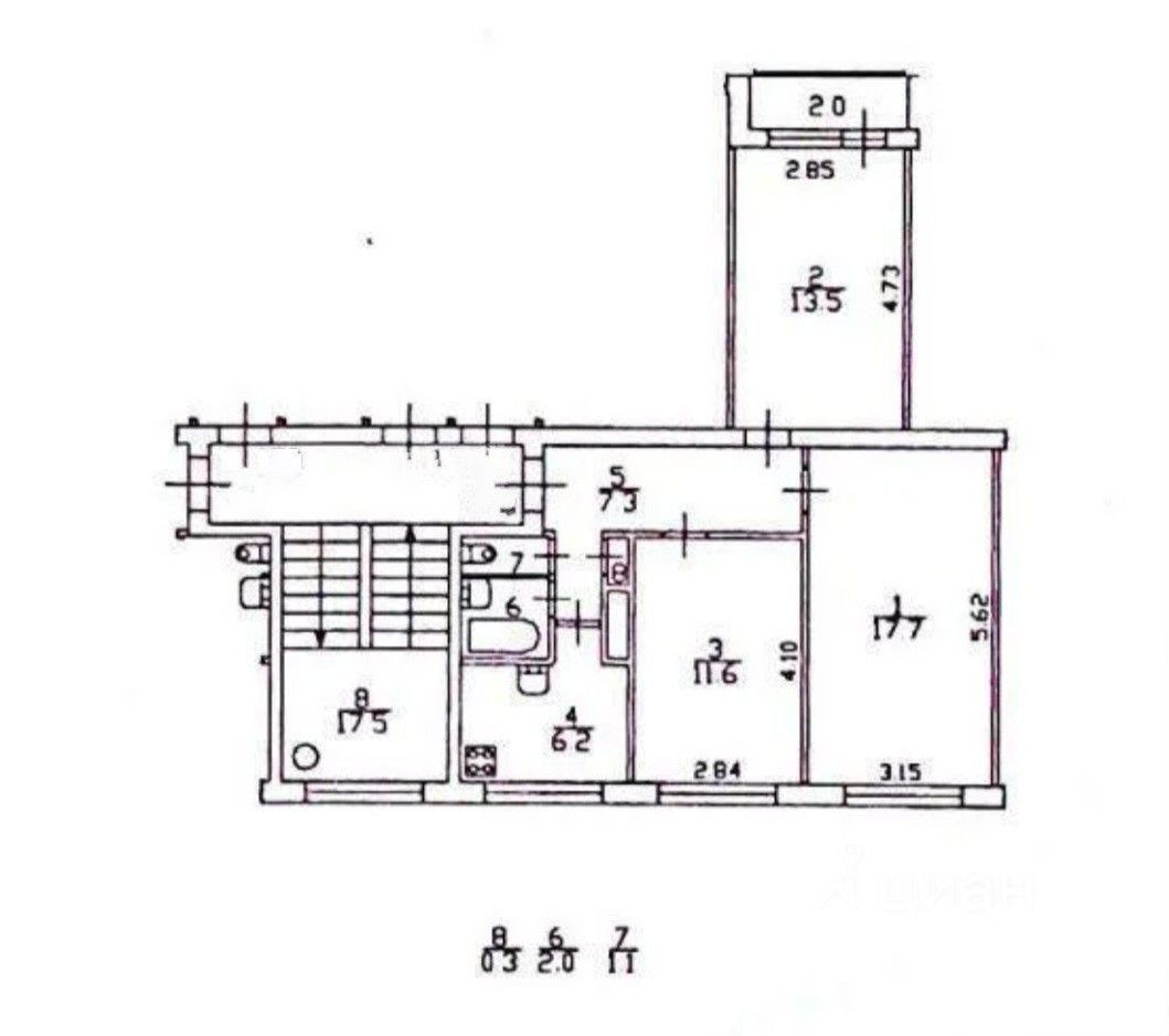 Продажа 3-комн квартиры на вторичном рынке улица Солдата Корзуна, 3