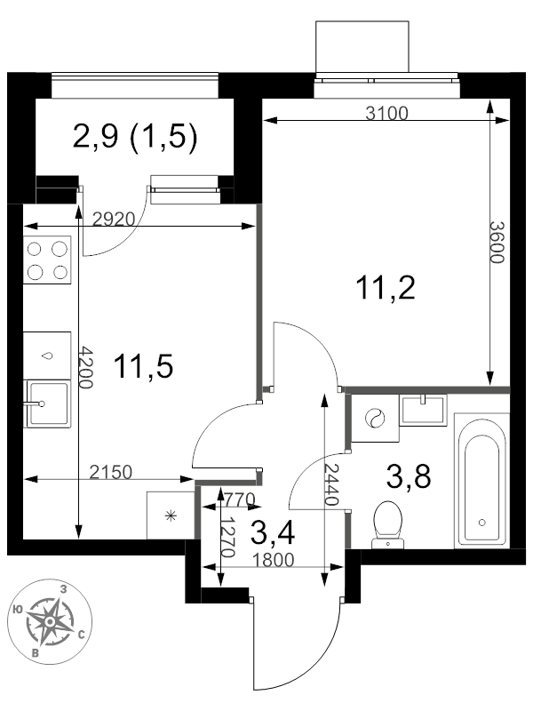 Продажа 1-комн квартиры в новостройке Москва г., Амурская ул.,  к. 5