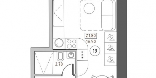 1-комн квартира улица Швецова,  д. 4