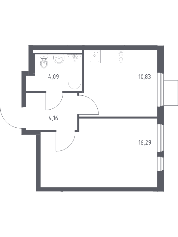 Продажа 1-комн квартиры в новостройке Коробово д., 10 км до МКАД,  к. 8.1