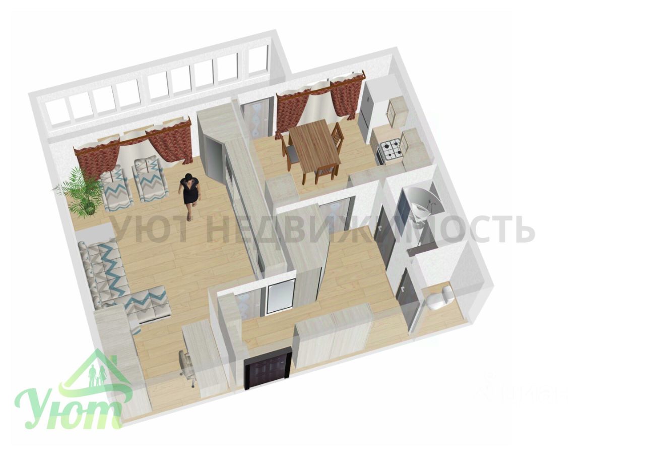 Продажа 1-комн квартиры на вторичном рынке с. Михеево, 152