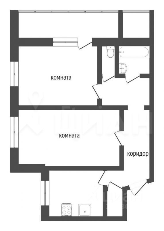 Продажа 2-комн квартиры на вторичном рынке Лопатинский мкр, улица Маркина,  д. 17