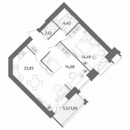 Продажа 2-комн квартиры на вторичном рынке Лиственная улица,  д. 20 к2 с1