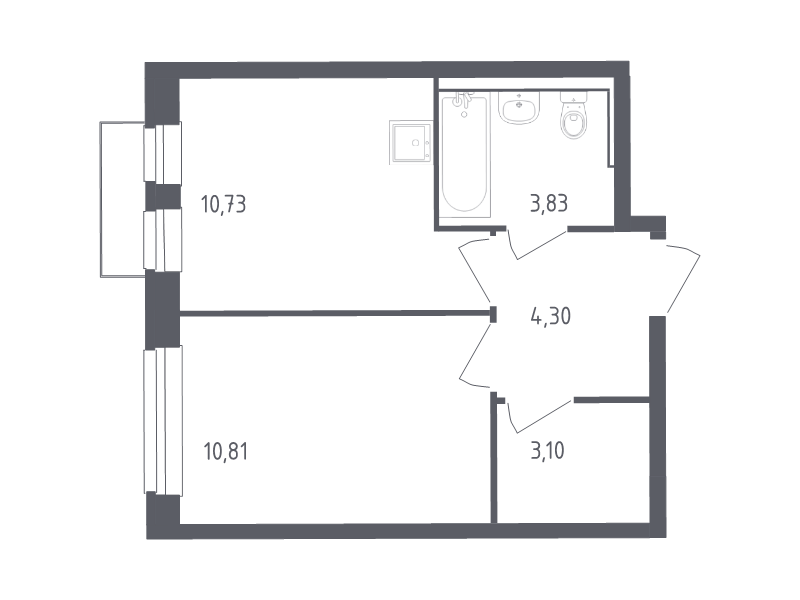 Продажа 1-комн квартиры в новостройке Лайково с., Лесная ул.,  к. 57
