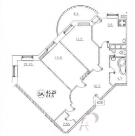 Продажа 3-комн квартиры на вторичном рынке Граничная ул, Железнодорожный г ,  д. 38