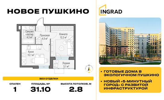 Продажа 1-комн квартиры на вторичном рынке Пушкино г, Александра Меня ул