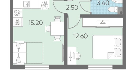 Продажа 1-комн квартиры на вторичном рынке Ковалёво, Поперечная улица,  д. 1 к2
