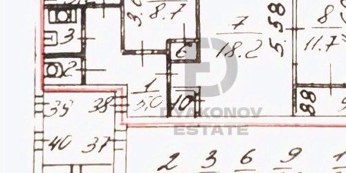 3-комн квартира Пушкин, Школьная улица, 61