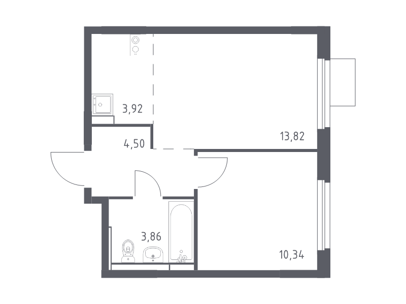 Продажа 1-комн квартиры в новостройке Мытищи г., 1-й Стрелковый пер.,  к. 5