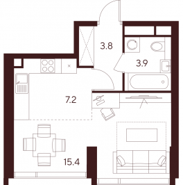 Продажа студии Москва г., Куусинена ул., к. D2 Продажа студии Москва г., Куусинена ул., к. D2