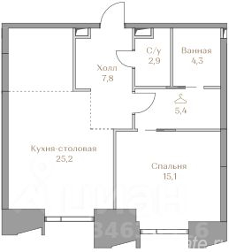 Продажа 1-комн квартиры в новостройке Лужнецкая наб,  д. 10А,  к. 34
