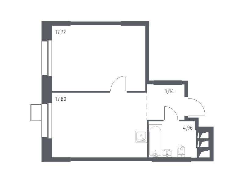 Продажа 1-комн квартиры в новостройке Дудкино д., Цветочная ул.,  к. 2.1