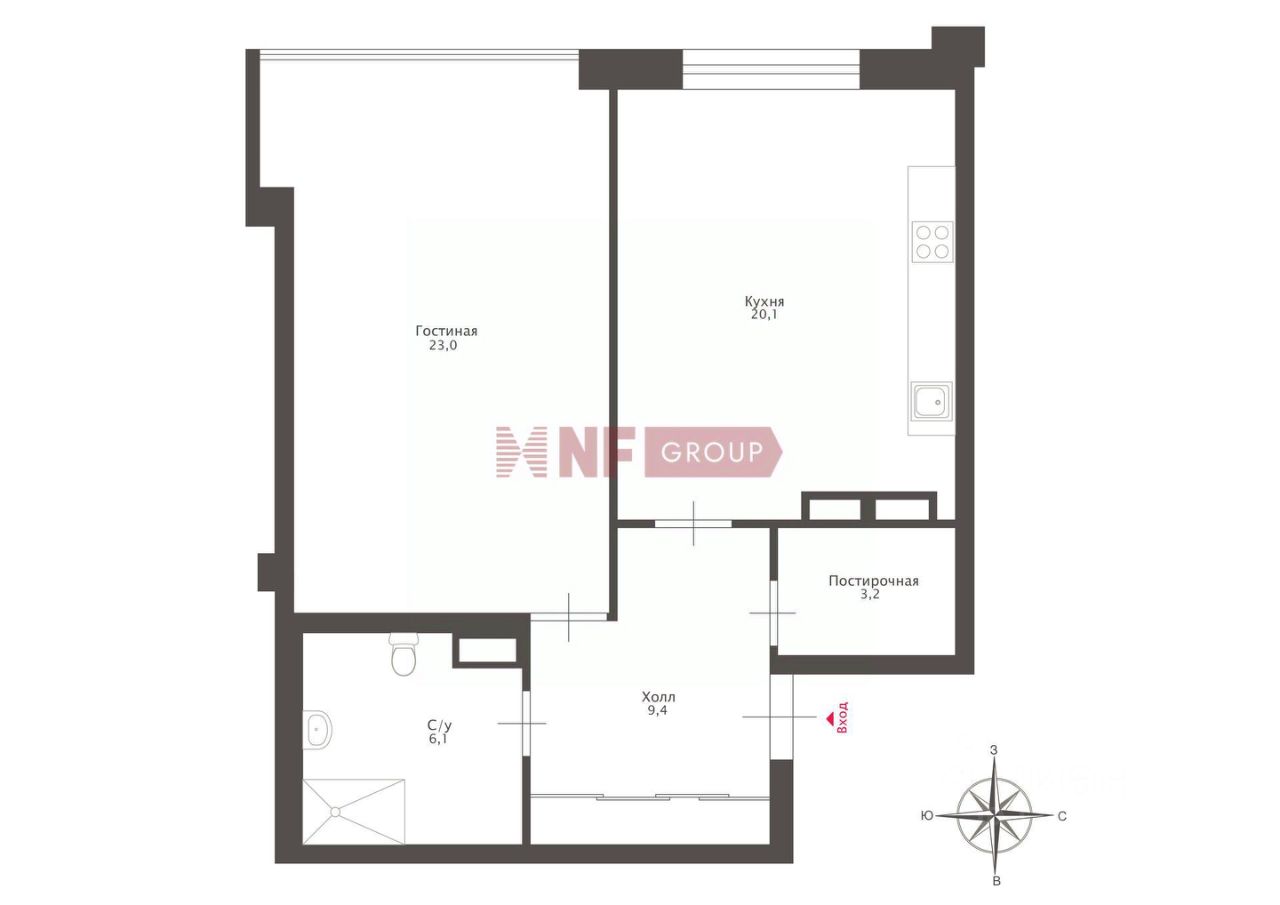 Продажа 1-комн квартиры на вторичном рынке Спортивная улица, 2