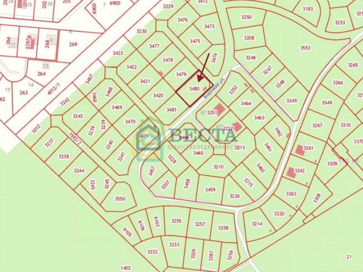 Продажа земли Садовые участки, улица Боровая