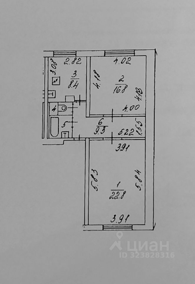 Аренда 2-комн квартиры на вторичном рынке улица Маршала Полубоярова, 10