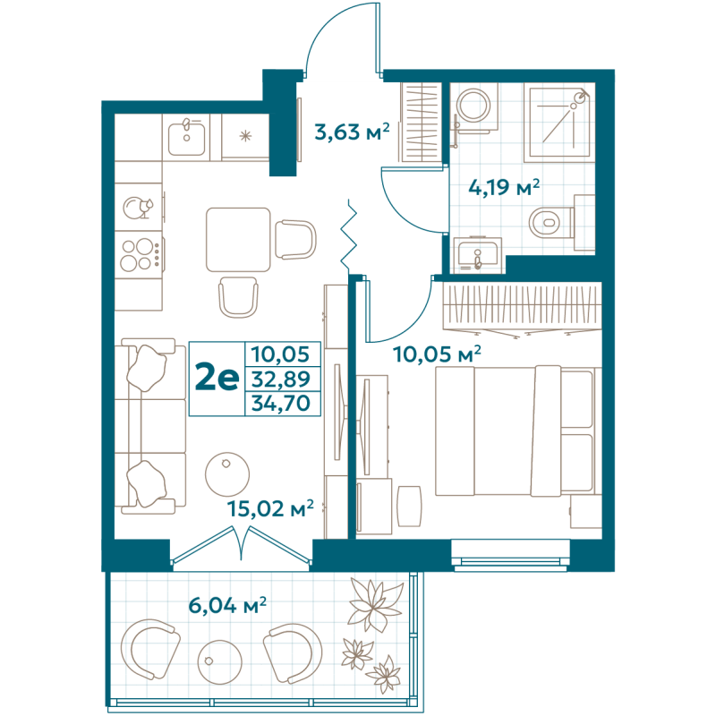 Продажа 1-комн квартиры в новостройке Москва г., Новоостаповская ул.,  к. Flow