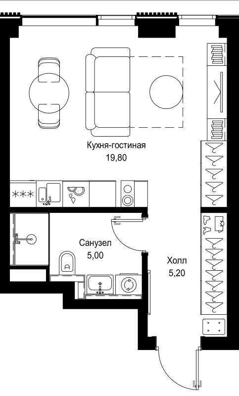 Продажа студии Москва г., Вишнёвая ул.,  к. 2