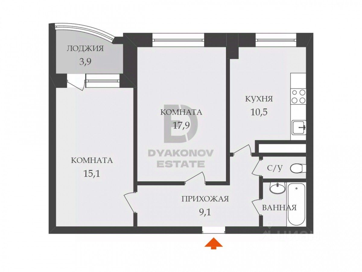 Продажа 2-комн квартиры на вторичном рынке Малая Бухарестская улица, 6к1