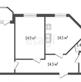 Продажа 2-комн квартиры на вторичном рынке улица Савушкина