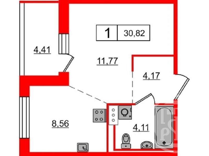 Продажа 1-комн квартиры на вторичном рынке Янино-1 пос., Оранжевая ул. ,  д. 8