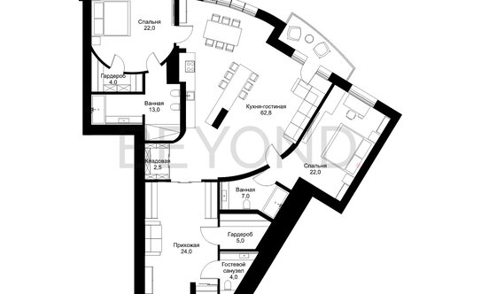 Продажа 3-комн квартиры на вторичном рынке ул Эсперова,  д. 1