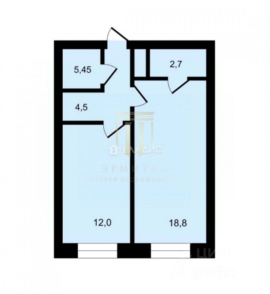 Продажа 1-комн квартиры на вторичном рынке улица Руставели, 37