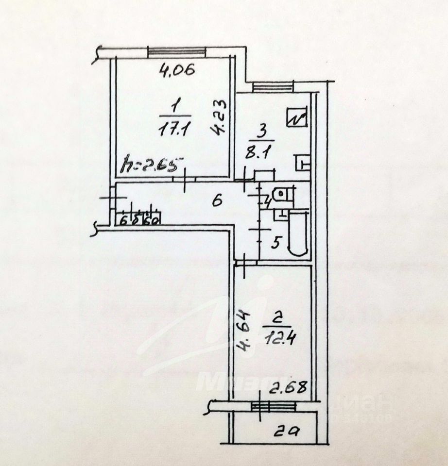 Продажа 2-комн квартиры на вторичном рынке Старобитцевская улица, 23К1