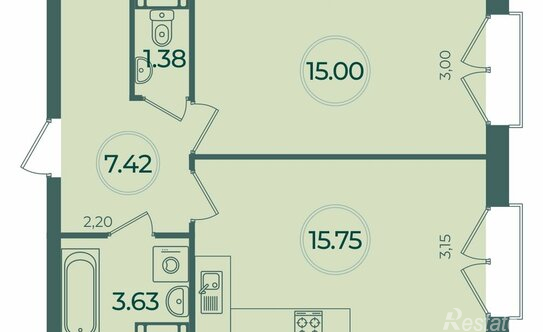 Продажа 2-комн квартиры в новостройке Курская улица,  д. 12
