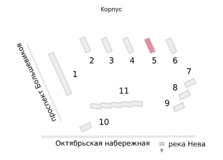 Продажа ПСН Октябрьская наб,  д. 102
