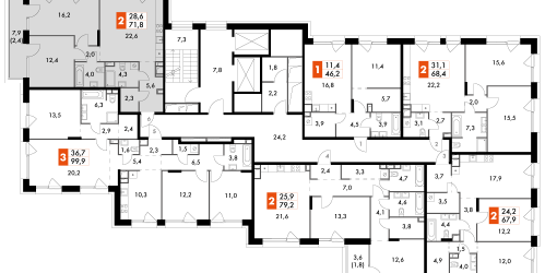 2-комн квартира ул. Снежная, 22к3