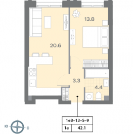 Продажа 1-комн квартиры в новостройке Москва г., Ильменский проезд,  к. 1