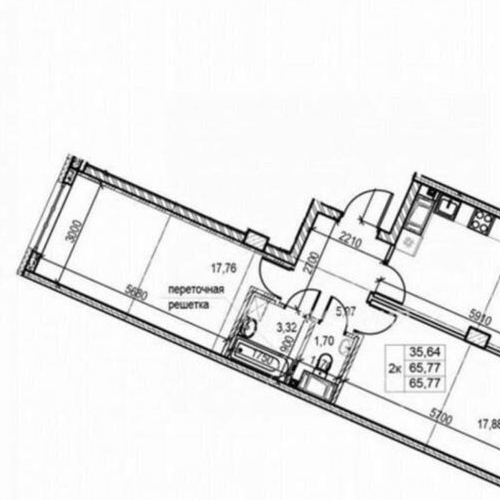 2-комн квартира Ремесленная улица, 15