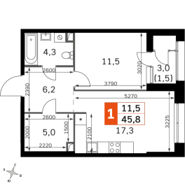 Продажа 1-комн квартиры в новостройке Москва г., Строительный проезд, к. 3 Продажа 1-комн квартиры в новостройке Москва г., Строительный проезд, к. 3