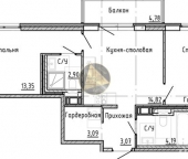 Продать Квартиры вторичка Реки Каменки наб  3 к3 с1 