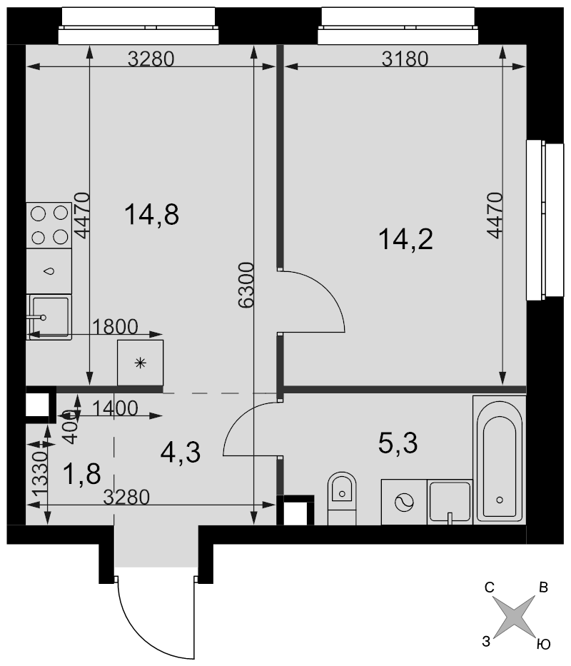 Продажа 1-комн квартиры в новостройке Москва г., Новоостаповская ул.,  к. 3