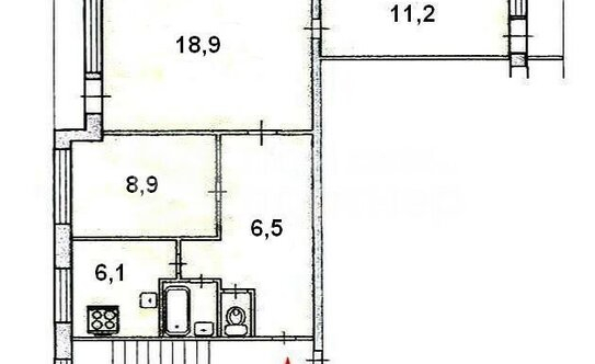 Продажа 3-комн квартиры на вторичном рынке Белорусская улица,  д. 14/22